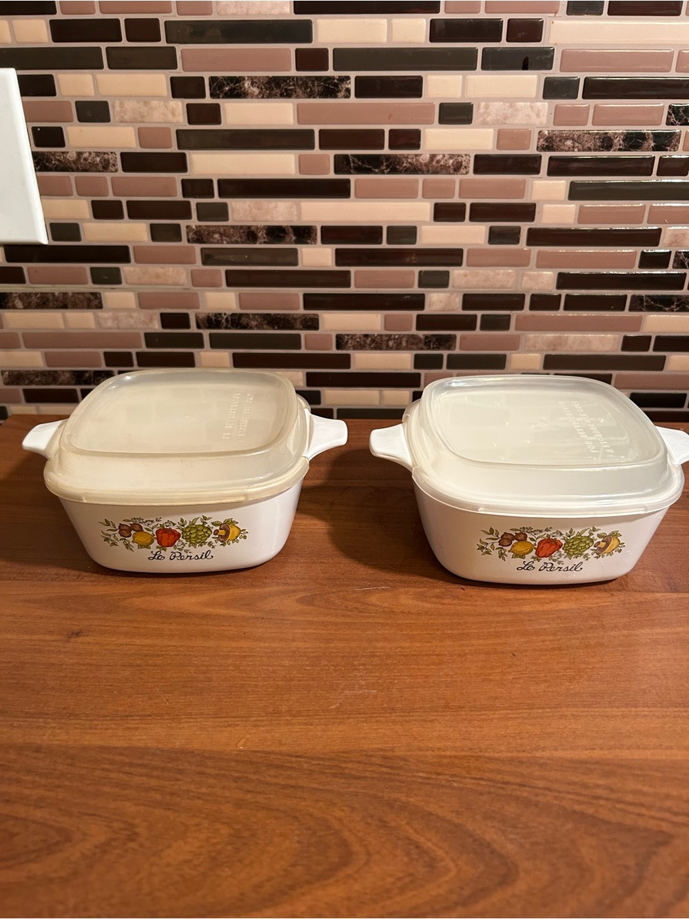 Corningware Spice of Life Casserole Dishes- P43 B Pair